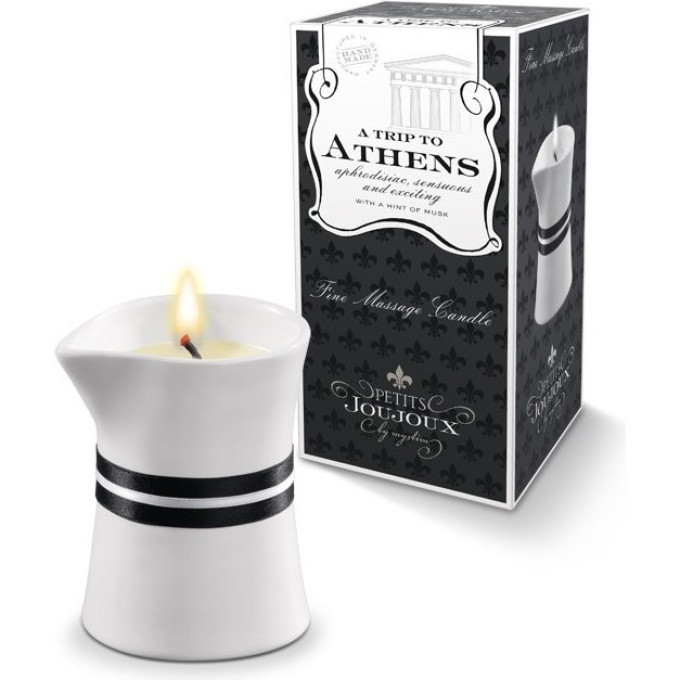 Массажная свеча MYSTIM Petits Joujoux Athens, мускат и пачули, 120 г 46722